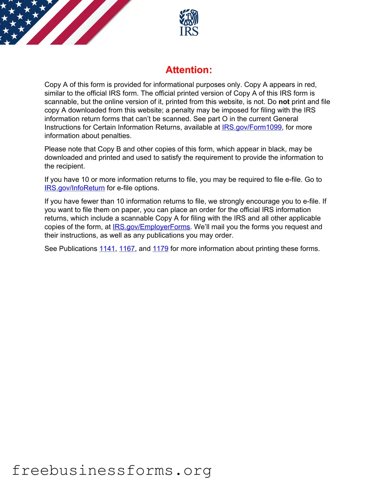 Official IRS 1099-MISC Form in PDF