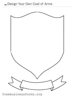 Official Coat Of Arms Form in PDF
