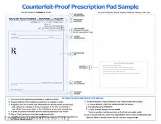 Official Prescription Pad Form in PDF