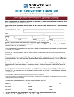Official NCL Parental Consent Form in PDF