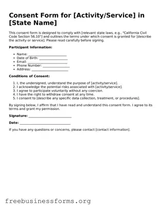 Official Consent Form