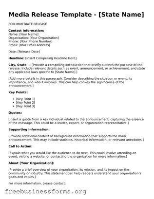 Official Media Release Form